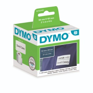[DYMO]배송,명찰 라벨/54 x 101/라벨220